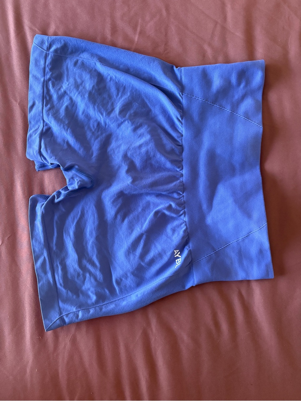 AYBL Cobalt blue High-Rise Bike Shorts